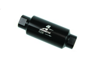 AEROMOTIVE Inline Fuel Filter – 100 Micron- Black 12324