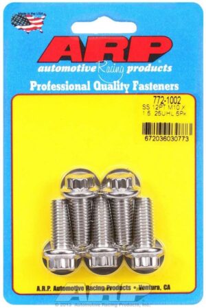 ARP S/S Bolt Kit – 12pt. (5) 10mm x 1.5 x 25mm 772-1002