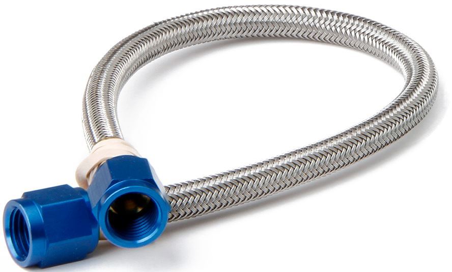 NITROUS OXIDE SYSTEMS 6an Hose w/Blue Fittings 18in Length 15405NOS