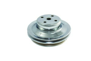 SPECIALTY PRODUCTS COMPANY BBC LWP 2 Groove Water Pump Pulley Chrome 8960