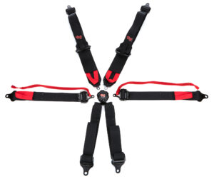 G-FORCE 6pt Harness Camlock Black SFI16.5 HNR 7601BK