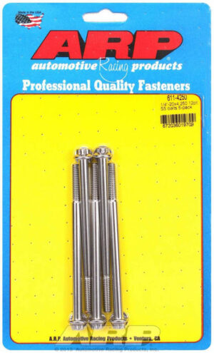 ARP S/S Bolt Kit – 12pt. (5) 1/4-20 x 4.250 611-4250