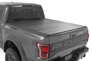 ROUGH COUNTRY Hard Tri-Fold Flip Up Bed Cover 49221550
