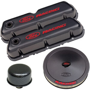 FORD Engine Dress up Kit C/F w/Ford Racing Logo 302-520