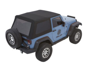 BESTOP Trektop NX Glide Black Twill 07-   Wrangler 2Dr 54922-17