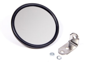 COLEMAN RACING PRODUCTS Round Mirror W/ L Brkt 7328