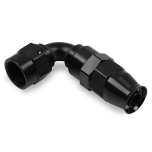 EARLS #8 Ultra Pro Hose End 90-Degree – Black 629108ERL