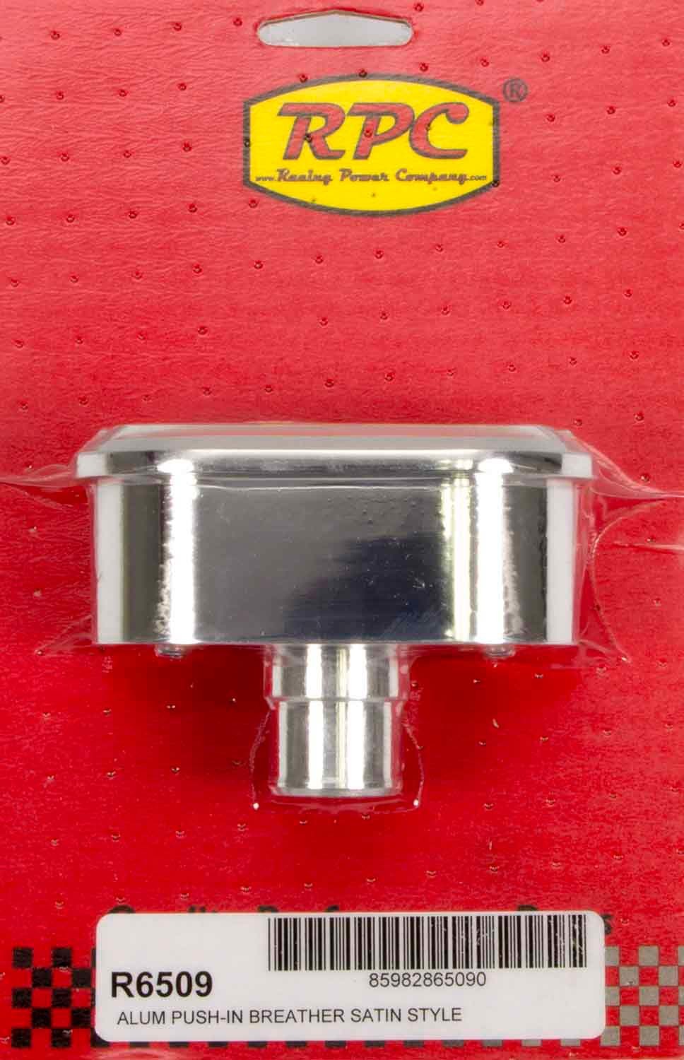 RACING POWER CO-PACKAGED Alum Finned V/C Breather Polished/Satin R6509