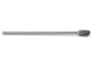 POWERHOUSE Carbide Burr – Dbl Cut Solid 1/2 Oval w/6in Shk POW355606