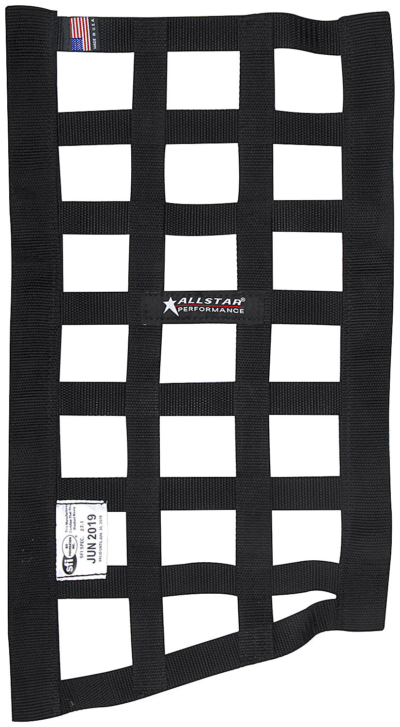 ALLSTAR PERFORMANCE Window Net Border Style Funny Car Black SFI ALL10291