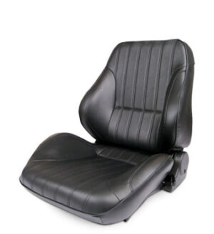 SCAT ENTERPRISES Rally Low Back Seat – LH – Black Vinyl 80-1050-51L