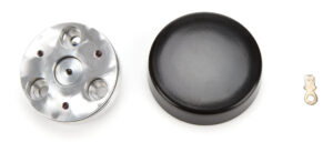 FLAMING RIVER Horn Button 3 Bolt Mill Black FR20175HNBK