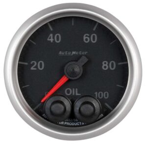 AUTOMETER 2-1/16 E/S Oil Press. Gauge – 0-100psi 5652