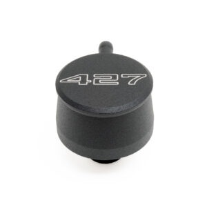 RACING POWER CO-PACKAGED Valve Cover Breather 427 Logo Black Each R8346