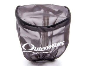 OUTERWEARS Pre-Filter Black 3.5in Dia x 4in L w/Top Black 10-1052-01