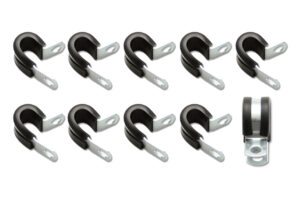 VIBRANT PERFORMANCE Cushion Clamps for 3/8in (6AN) Hose – Pack of 10 17191