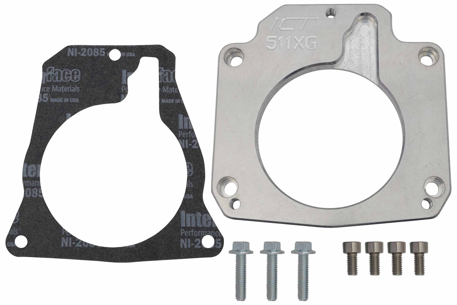 ICT BILLET Throttle Body Adapter LS 3 4 Bolt to LS1 3 Bolt 551511XG