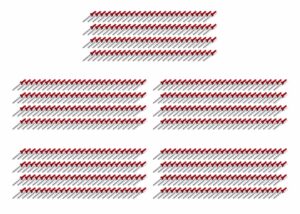 FIVESTAR Sml Hd Rivet Red Multi-Grip 500pk 814R-500S