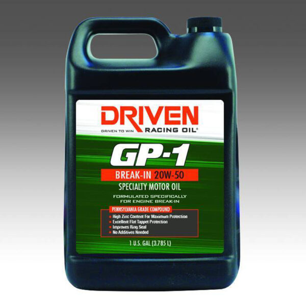 DRIVEN RACING OIL GP-1 Conventional Break- In Oil 20w50 1 Gallon 19556
