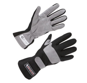 ALLSTAR PERFORMANCE Driving Gloves SFI 3.3/1 S/L Black/Gray Small ALL911011