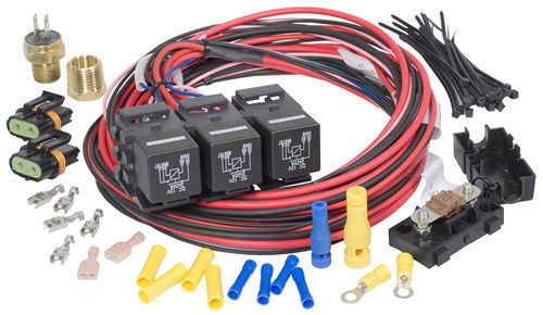PAINLESS WIRING Dual Activation/Dual Fan Relay Kit On 195 off 185 30116