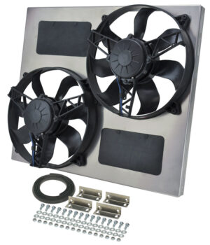 DERALE Dual RAD Fan w/Alum Shroud Assembly 16830