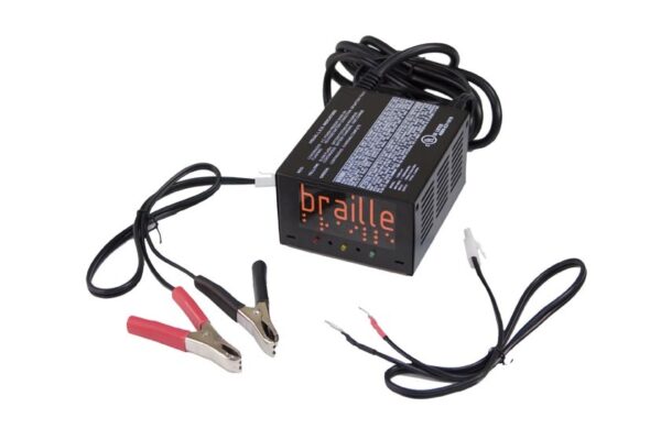 BRAILLE AUTO BATTERY Electronic Batt Charger 2 amp 1232