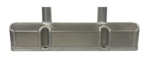 CHAMP PANS SBC LH Fab Alm Valve Cover w/2- Tubes CP1147-6