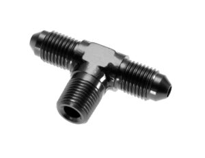 REDHORSE PERFORMANCE 4AN to 2AN(1/8) Tee With Thread On The Side 825-04-02-2