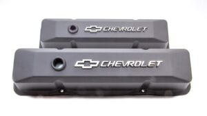 PROFORM SBC Blk Crinkle Diecast V/C’s – Raised Emblem 141-119