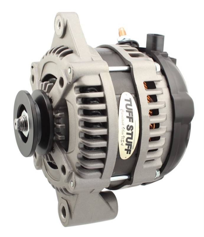 TUFF-STUFF 225 MAX AMP Alternator 1-Groove 1-Wire Cast 8319FC1G1W