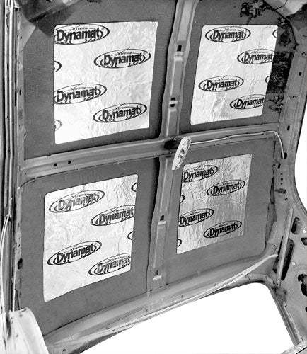 DYNAMAT 64-73 Mustang Roof Kit Custom Cut XFO M1 R