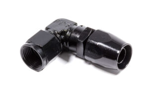 FRAGOLA #10 x 90 Low Profile Forged Hose End Black 109110-BL