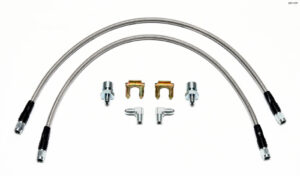 WILWOOD Flex Brake Line Kit 22in L 3/8-24 to 90 Deg. 220-11237