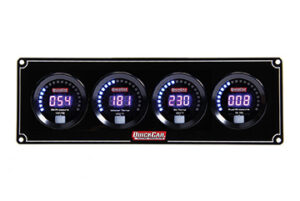 QUICKCAR RACING PRODUCTS Digital 4-Gauge Panel OP/WT/OT/FP 67-4021