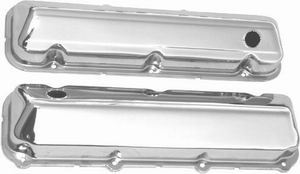RACING POWER CO-PACKAGED Chrome Steel Valve Cover 429-460 Pair R9297