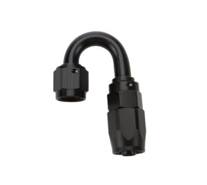 ALLSTAR PERFORMANCE Reusable Hose End Black 180 Deg Elbow -6 ALL49382