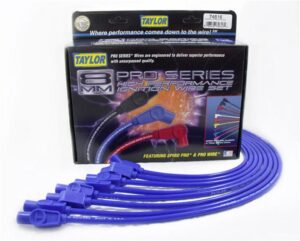 TAYLOR/VERTEX Spark Plug Wire Set 8mm Spiro-Pro Blue 74616