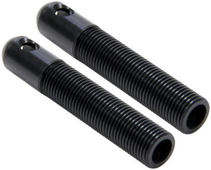 ALLSTAR PERFORMANCE L/W Aluminum Hood Pins 1/2in Black 2pk ALL18495