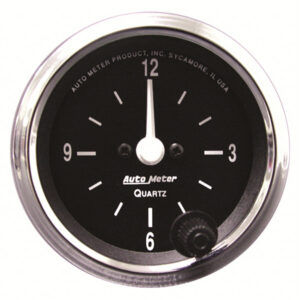 AUTOMETER 2-1/16 12-Volt Electric Clock – Black 201019