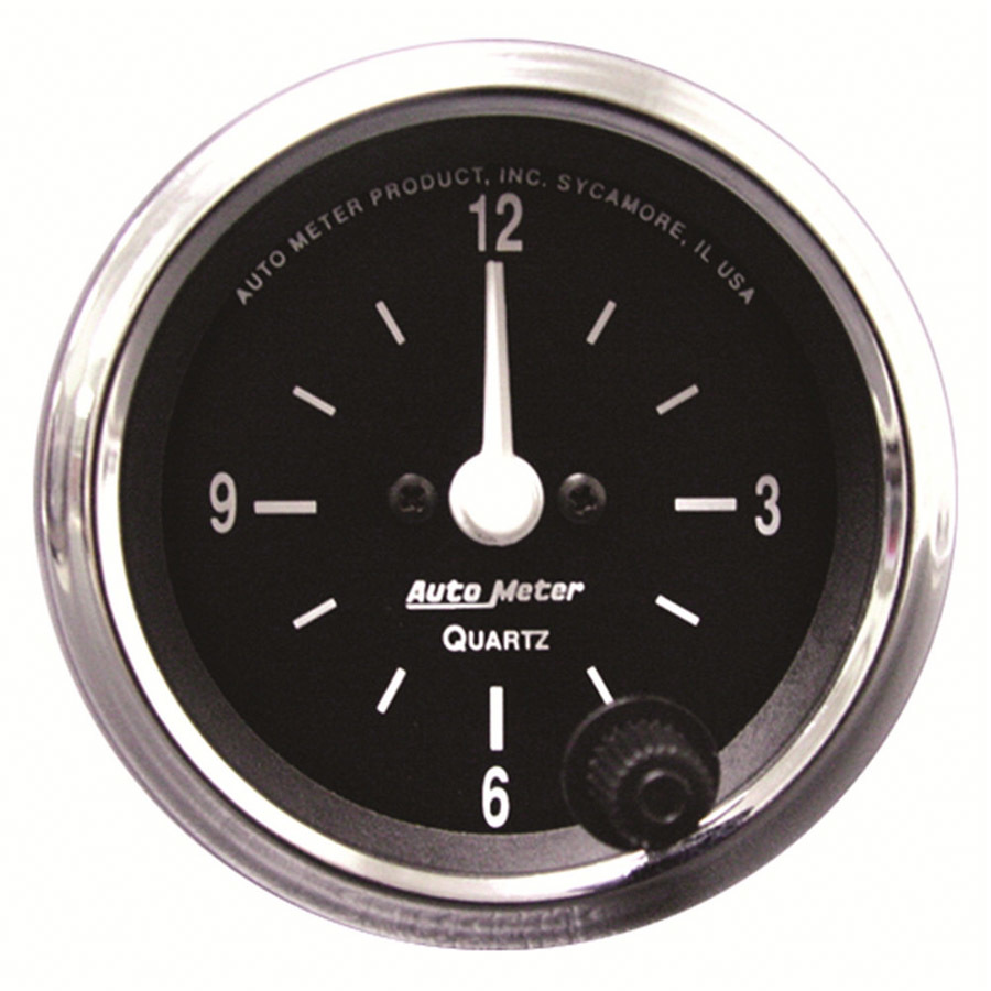 AUTOMETER 2-1/16 12-Volt Electric Clock – Black 201019