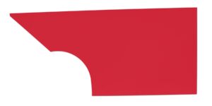 FIVESTAR Qtr Panel High Impact Plastic Red Left 34001-27351-RL
