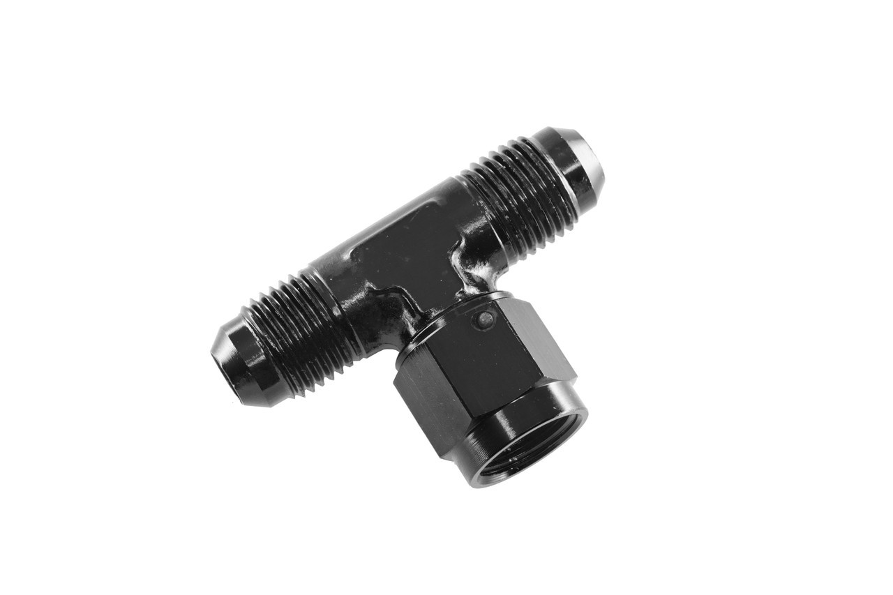 REDHORSE PERFORMANCE 10AN tee w/Female Swivel on Branch – Black 827-10-2