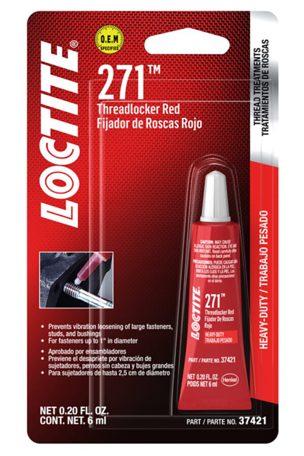 LOCTITE Threadlocker 271 HD Red 6ml/.20oz 487232