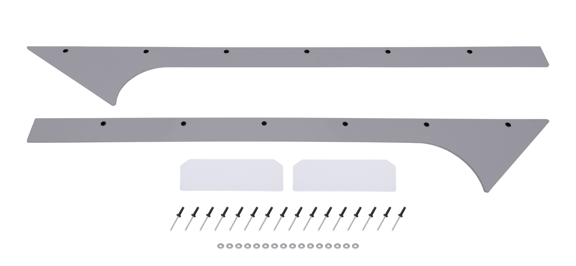 DOMINATOR RACE PRODUCTS Pillar A Pair Late Model Gray 835-GRY