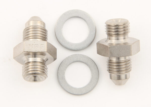 XRP-XTREME RACING PROD. 3/8-24 to #3 Stl Crush Washer Seal Adapter (Pr) 402733