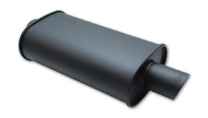 VIBRANT PERFORMANCE STREETPOWER FLAT BLACK O val Muffler 2.5in inlet 1146