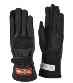 RACEQUIP Glove Double layer Child Small Black SFI-5 Youth 3550092RQP