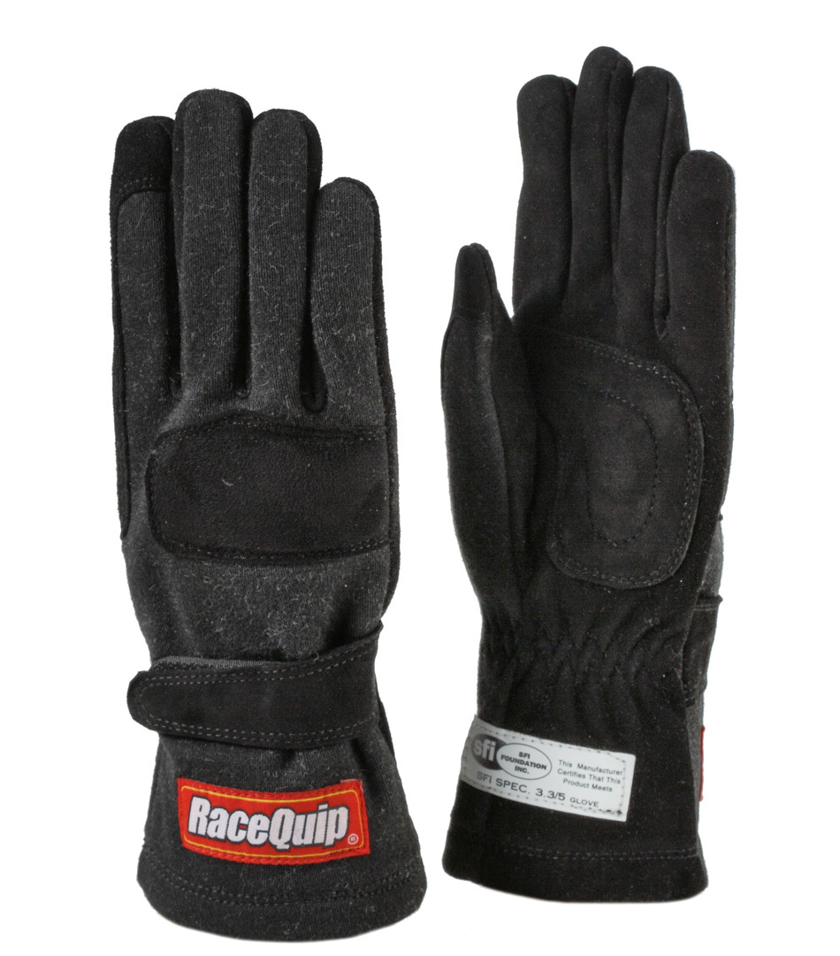 RACEQUIP Glove Double layer Child Small Black SFI-5 Youth 3550092RQP