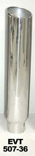 PYPES PERFORMANCE EXHAUST Exhaust Stack 5in x 7in 36in L Polished EVT507-36